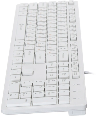 Клавиатура Оклик 500M белый USB slim Multimedia