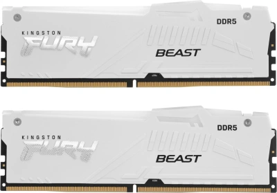 Память DDR5 2x32GB 6400MHz Kingston KF564C32BWAK2-64 Fury Beast RGB RTL Gaming PC5-51200 CL32 DIMM 288-pin 1.4В kit dual rank с радиатором Ret