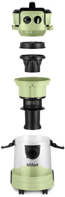 Пылесос Kitfort КТ-5194 1000Вт зеленый/черный