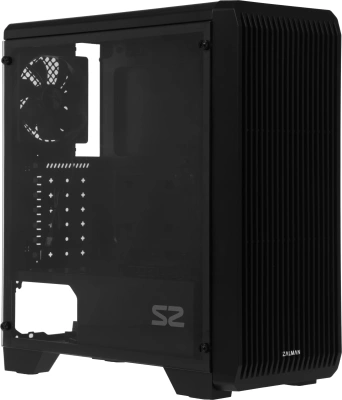Корпус Zalman S2 TG черный без БП ATX 4x120mm 2xUSB2.0 1xUSB3.0 audio bott PSU