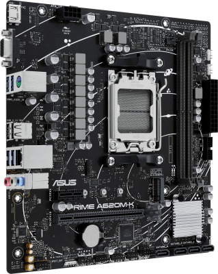 Материнская плата Asus PRIME A620M-K SocketAM5 AMD A620 2xDDR5 mATX AC`97 8ch(7.1) GbLAN RAID+VGA+HDMI