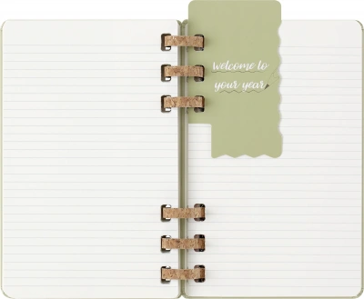 Еженедельник Moleskine ACADEMIC SPIRAL DHSPK5212AMWH3 Large 150х210мм 200стр. кремовые страницы спираль киви