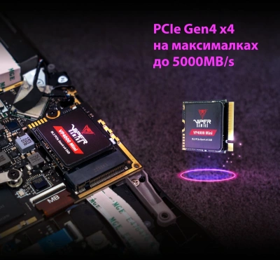 Накопитель SSD Patriot PCIe 4.0 x4 2TB VP4000M2TBM23 VP4000 Mini M.2 2230