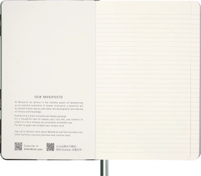 Блокнот Moleskine LIMITED EDITION YEAR OF THE SNAKE LECNYSNKLVSQP060 130х210мм обложка текстиль 176стр. линейка Leaves