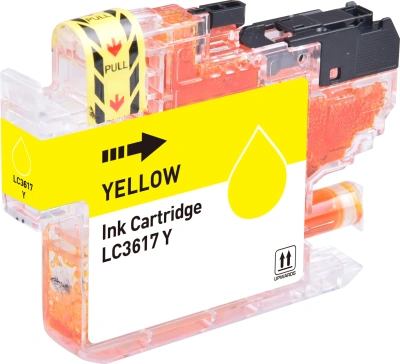 Картридж струйный Cactus CS-LC3617Y желтый (14мл) для Brother MFC-J2330DW/J2730DW/J3530DW/J3930DW