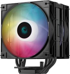 Устройство охлаждения(кулер) Deepcool AG400 Digital Plus ARGB Soc-AM5/AM4/1200/1700/1851 черный 4-pin 31.6dB Al+Cu LCD 220W 773gr Ret (R-AG400-BKADMP-G-1)