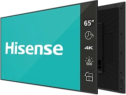 Панель Hisense 65" 65DM66D черный LED 8ms 16:9 HDMI M/M матовая 1200:1 500cd 178гр/178гр 3840x2160 DP 4K USB 21.5кг