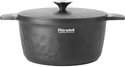 Кастрюля Rondell ArtDeco RDA-1254 4.8л. d=24см (с крышкой) черный