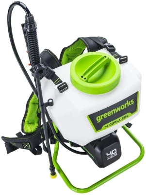 Опрыскиватель Greenworks G40BPS аккум. ранц. 15л белый/зеленый (5300007UA)