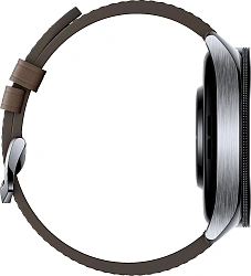 Смарт-часы Xiaomi Watch 2 Pro 46мм 1.43" AMOLED корп.серебристый рем.коричневый разм.брасл.:135-205мм (BHR7210GL)