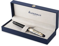 Ручка роллер Waterman Reflections of Paris Expert DeLuxe (2200941) Black GT F черн. черн. подар.кор. золотистый