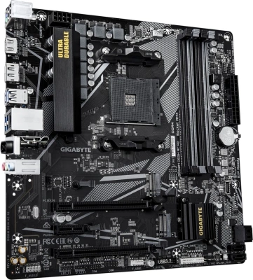 Материнская плата Gigabyte B550M DS3H AC R2 Soc-AM4 AMD B550 4xDDR4 mATX AC`97 8ch(7.1) GbLAN RAID+HDMI+DP