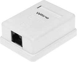 Розетка WRline WR-WS-8P8C-C5E-1 комп.RJ45 1 кат.5E UTP бел. (упак.:1шт)