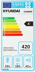 Холодильник Hyundai CS5003F 2-хкамерн. белый инвертер