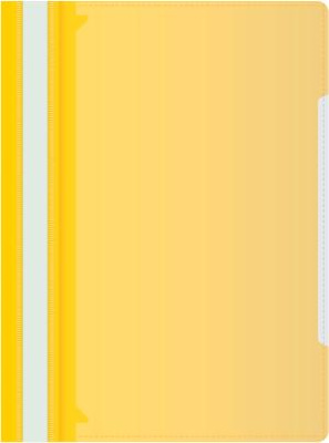 Папка-скоросшиватель Бюрократ -PS-K20YEL A4 прозрач.верх.лист карм.на лиц.стор. пластик желтый 0.12/0.16