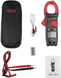 Клещи токоизмерительные RGK CM-16 цифр. измер.ток:переменный черный/красный (755122)