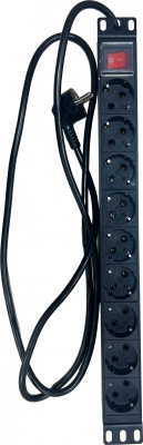 Блок распределения питания NTSS NTSS-PDU-DA2036 гор.размещ. 9xSchuko базовые 16A Schuko 2м