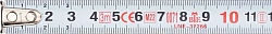 Рулетка строительная Amo R303 дл.полотна 3м изм.шкала в см зацеп простой красный/черный (851506)