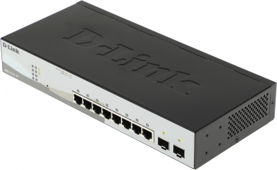 Коммутатор D-Link DGS-1210-10/F1A 8x1Гбит/с 2SFP управляемый