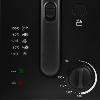 Фритюрница Kitfort КТ-2024 1600Вт черный/серебристый