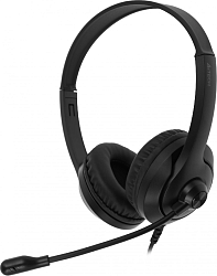 Наушники с микрофоном A4Tech Fstyler FH100 черный 2м накладные оголовье (FH100 (STONE BLACK))