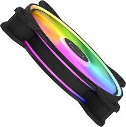 Вентилятор для корпуса Cooler Master MasterFan MF140 Halo2 ARGB 140х140x25 черный 4-pin 27дБ (MFL-B4DN-16NP2-R2) Ret