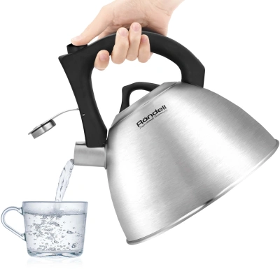 Чайник металлический Rondell Mustang RDS-1862 3.3л. стальной