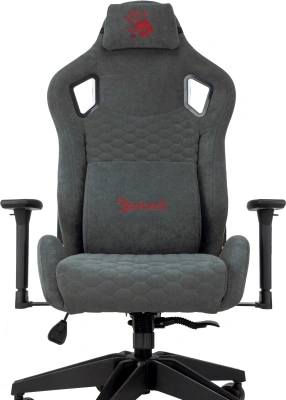 Кресло игровое A4Tech Bloody GC-770 серый соты с подголов. крестов. металл (комплект 1шт)