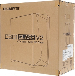 Корпус Gigabyte C301G черный без БП ATX 3x120mm 5x140mm 2xUSB3.0 audio bott PSU