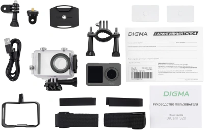 Экшн-камера Digma DiCam 520 серый