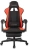 Кресло игровое Zombie Weaver черный/красный ткань/эко.кожа с подголов. крестов. пластик подст.для ног пластик черный