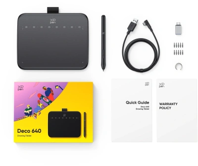Графический планшет XPPen Deco 640 USB черный