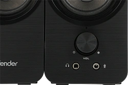 Колонки Defender SPK-190 2.0 черный 8Вт портативные