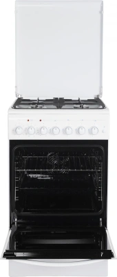 Плита Комбинированная Gefest ПГЭ 5102-03 0023 белый (металлическая крышка) реш.чугун