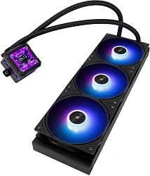Система водяного охлаждения Thermalright Frozen Warframe PRO 360 ARGB Soc-AM5/AM4/1200/1700/1851 черный 4-pin 29.8dB Al LCD Ret (F-WFRAME-PRO-360-BL-ARGB)