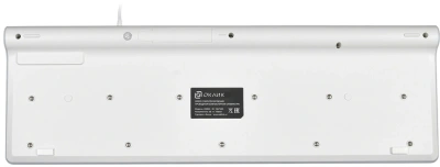 Клавиатура Оклик 490ML белый USB slim Multimedia LED
