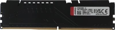 Память DDR5 16GB 5600MHz Kingston KF556C36BBE-16 Fury Beast Black Expo RTL Gaming PC5-44800 CL36 DIMM 288-pin 1.25В kit single rank с радиатором Ret