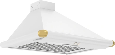 Вытяжка каминная Elikor Сатурн 60П-180-В1Л белый/золотистый управление: кнопочное (1 мотор)