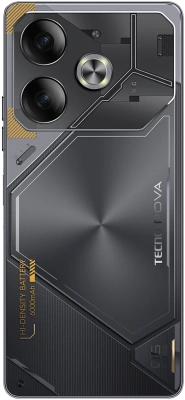 Смартфон Tecno Pova 6 256Gb 8Gb серый моноблок 3G 4G 2Sim 6.8" 1080x2460 Android 14 108Mpix 802.11 a/b/g/n/ac NFC GPS GSM900/1800 Protect FM