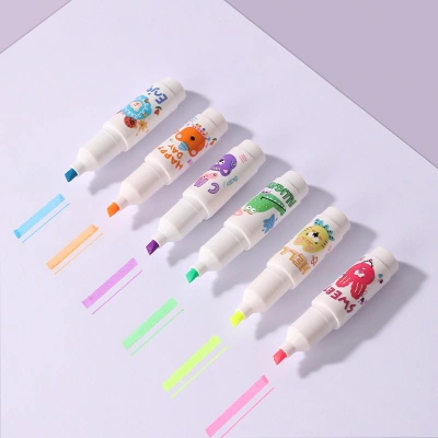 Набор текстовыделителей Deli EU612 скошенный пиш. наконечник 1-5мм 6цв. ассорти (6шт.)