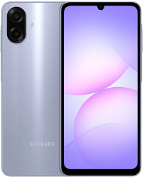 Смартфон Samsung SM-A075F Galaxy A07 128Gb 4Gb фиолетовый моноблок 3G 4G 2Sim 6.7" 720x1600 Android 15 50Mpix 802.11 a/b/g/n/ac GPS GSM900/1800 GSM1900 Protect microSD max2048Gb