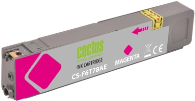 Картридж струйный Cactus CS-F6T78AE 913A пурпурный (55мл) для HP PW 352dw/377dw/Pro 477dw/452dw