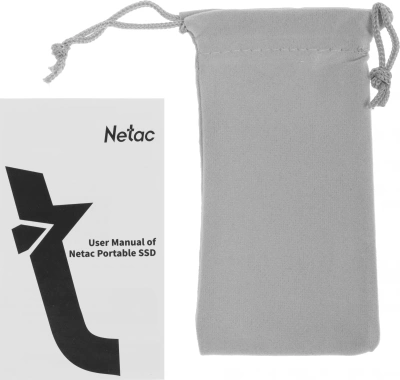 Накопитель SSD Netac USB-C 1TB NT01ZX20L-001T-32BK ZX20L черный