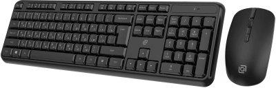 Клавиатура + мышь Оклик S277W клав:черный мышь:черный USB беспроводная Multimedia (2066172)