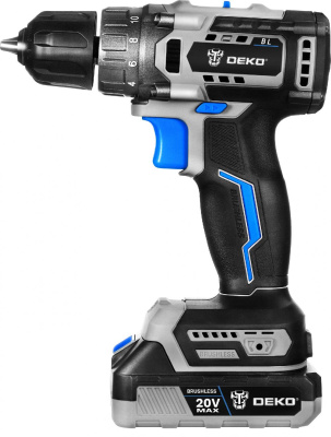 Дрель-шуруповерт Deko Sharker 20V аккум. патрон:быстрозажимной (063-4037)