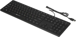 Клавиатура Оклик 520M2U черный/черный USB slim Multimedia