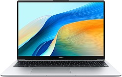 Ноутбук Huawei MateBook D 16 MCLG-X MitchellG-W5651 Core i5 13420H 16Gb SSD512Gb Intel UHD Graphics 16" IPS (1920x1200) без ОС silver WiFi BT Cam (53014QLA)