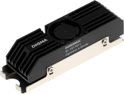 Радиатор для SSD Digma DGRDRM2C черный 20дБ металл Ret