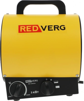 Тепловая пушка электрическая RedVerg RD-EHR3A желтый/черный