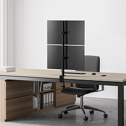Кронштейн для мониторов Onkron D208E черный 13"-34" макс.16кг настольный поворот и наклон